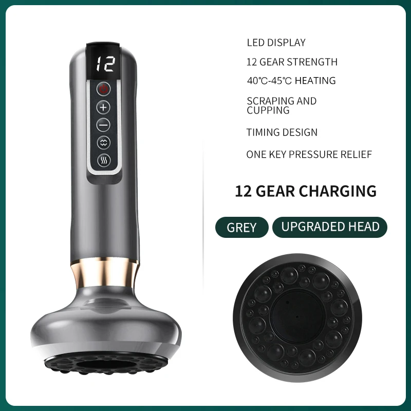 Inteligentny 9-stopniowy antycellulitowy masażer bańkowy z podgrzewaniem 💆‍♀️